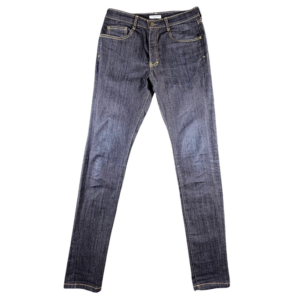 Tom James Blue Delta Mens 31x34 Dark Wash Indigo Straight Leg Denim Jeans